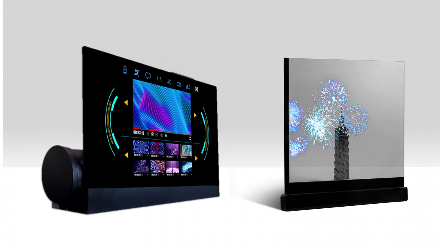 可卷式、折迭性、高透明